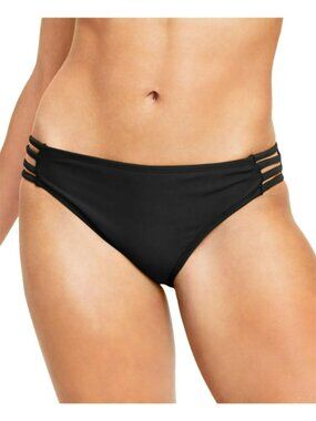 Salt + Cove Size Extra Small Black Strappy-Side Hipster Bikini Bottoms NWT